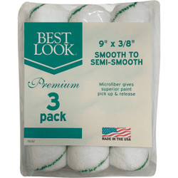 Best Look 9 In. x 3/8 In. Microfiber Roller Cover (3-Pack) DIB RS 733-900