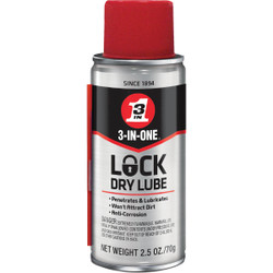 3-IN-ONE 2.5 Oz. Aerosol Lock Dry Lubricant 120074