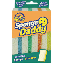 Sponge Daddy 4.5 In. x 2.7 In. Dual Sided Scrub Sponge (4-Count) SPMVP