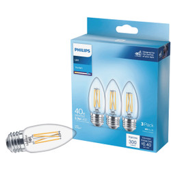 Philips 3pk 40w B11led Med Bulb 567404