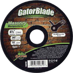 Gator Blade 4-1/2x.045x7/8 Masonry 9610