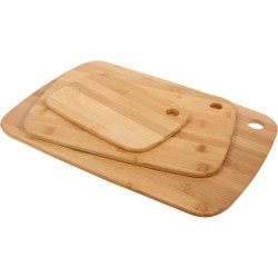 Core Bamboo Classic Small/Medium/Large Natural Cutting Board (3-Pack) DBC27694
