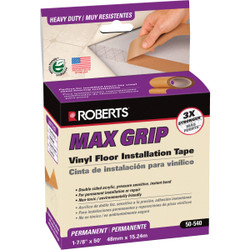 Max Grip 1-7/8 In. W x 50 Ft. L Vinyl Floor Installation Tape 50-540