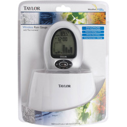 Taylor Wireless Rain Gauge & Thermometer 2755