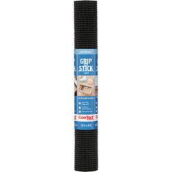 Con-Tact Grip-N-Stick 18 In. x 4 Ft. Black Self-Adhesive Shelf Liner