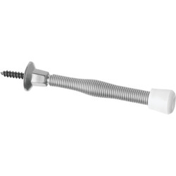 National Hardware Satin Nickel Spring Door Stop with Fastener N830-112