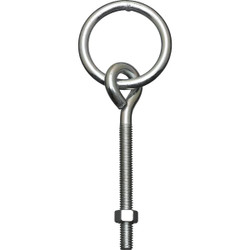 National Hardware 3/8 In. x 5-1/8 In. Zinc Ring Eye Bolt N220-632