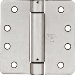 National Hardware 4 In. Satin Nickel 5/8 In. Radius Spring Door Hinge N351-023