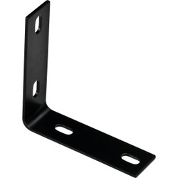 National Catalog 1151BC 5.1 In. x 1.5 In. Black Heavy-Duty Corner Brace N351464