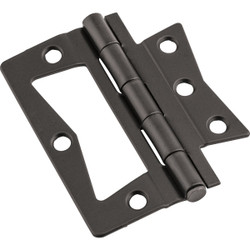 National 3 In. Oil Rubbed Bronze Surface-Mounted Door Hinge (2-Count) N830436