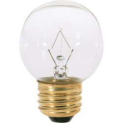 Satco 25W Clear Medium G16.5 Incandescent Globe Light Bulb S4538