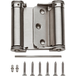 National 3 In. Satin Nickel Double-Acting Spring Door Hinge N100051