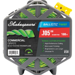 Shakespeare Ballistic Twist 0.105 In. x 180 Ft. Trimmer Line with Cutter 17468
