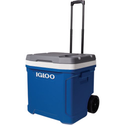 Igloo Latitude 60 Qt. 2-Wheeled Cooler, Indigo Blue & Meteorite 34664