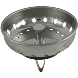 Do it Best Stainless Steel Spring Action Basket Strainer Stopper PP820-50