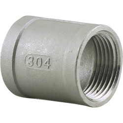 PLUMB-EEZE 1-1/4 In. FIP Stainless Steel Coupling U2-SSC-12