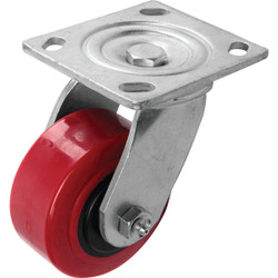 Shepherd 4 In. Polyurethane Medium-Heavy Duty Swivel Plate Caster 3277