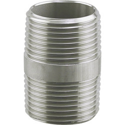 PLUMB-EEZE 1 In. MIP x 2 In. Stainless Steel Nipple U2-SSN-1020