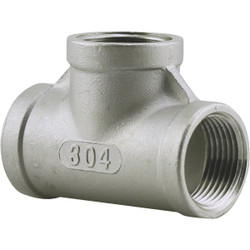 PLUMB-EEZE 1 In. FIP Stainless Steel Tee U2-SST-10