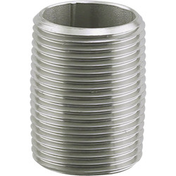 PLUMB-EEZE 1 In. MIP x Close Stainless Steel Nipple U2-SSN-10