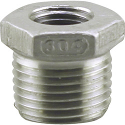 PLUMB-EEZE 3/4 In. MIP x 1/2 In. FIP Stainless Steel Bushing U2-SSB-0705