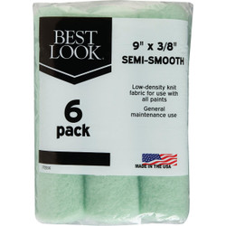 Best Look General Purpose 9 In. x 3/8 In. Knit Fabric Roller Cover (6-Pack)