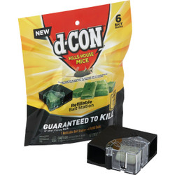 D-Con Refillable Corner Fit Mouse Bait Station (6-Refill) 1920098665