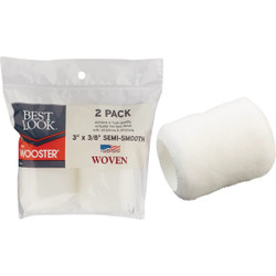 Best Look By Wooster 3 In. x 3/8 In. Woven Fabric Roller Cover (2-Pack) DR433-3