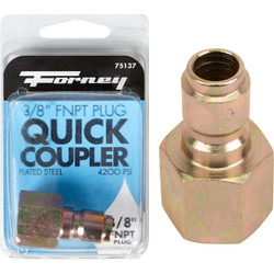 Forney 3/8 In. Female Quick Connect Pressure Washer Plug 75137