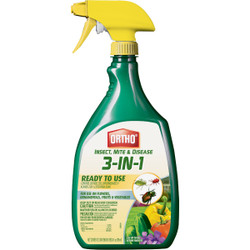 Ortho 24 Oz. Ready To Use Trigger Spray 3-In-1 Insect, Mite & Disease Control