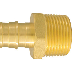 Apollo Retail 3/4 In. x 1 In. Brass Insert Fitting MIP PEX-A Adapter EPXMA341