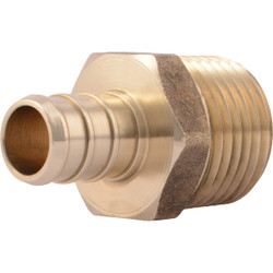 SharkBite 1/2 In. CF x 1/2 In. MPT Brass PEX Adapter UC120LFA