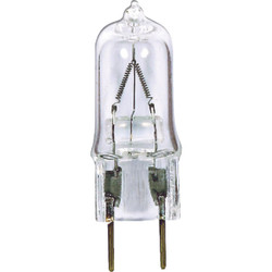 Satco 20W 120V Clear Bi-Pin G8 Base T4 Halogen Special Purpose Light Bulb S3539