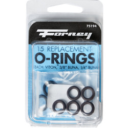 Forney Quick Coupler & Screw Coupler Pressure Washer O-Ring (15-Piece) 75194