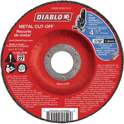 Diablo Type 27 4-1/2 In. x 1/16 In. x 7/8 In. Metal Cut-Off Wheel DBD045063701F