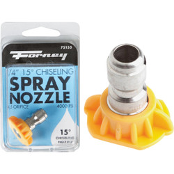 Forney Quick Connect 4.5mm 15 Deg. Yellow Pressure Washer Spray Tip 75153