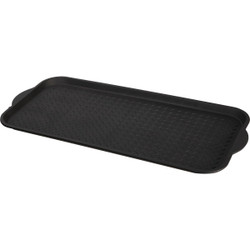 XL 18.9 In. x 39.3 In. Black Recycled Plastic Boot Tray KS151(ST)-1