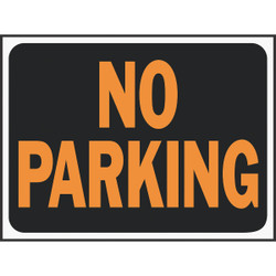 Hy-Ko 9x12 Plastic Sign, No Parking 3012 Pack of 10