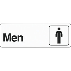 Hy-Ko Deco Series Plastic Restroom Sign, Men D-4