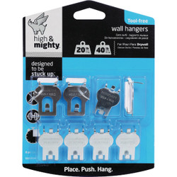 High and Mighty 20 Lb. to 40 Lb. Picture Hanger Kit (8-Piece) 515314