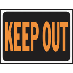 Hy-Ko 9x12 Plastic Sign, Keep Out 3010 Pack of 10