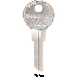 ILCO APS Nickel Plated File Cabinet Key AP4 / 104AM (10-Pack) AL2529609B