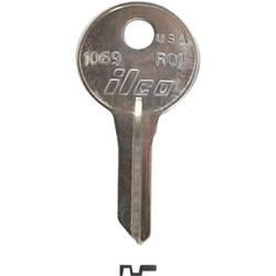 ILCO Russwin Nickel Plated File Cabinet Key RO1 / 1069 (10-Pack) AL2631106B