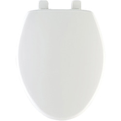 Mayfair Elongated Closed Front Slow Close White Plastic Toilet Seat 180SLOW-000