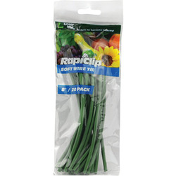 Rapiclip 8 In. Green Soft Wire Plant Tie (20-Pack) 865