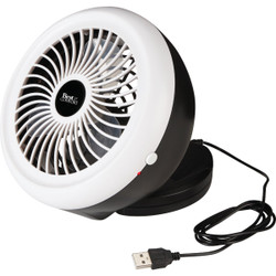 Best Comfort 6 In. 2-Speed Black & White Battery Operated Portable Fan MF010