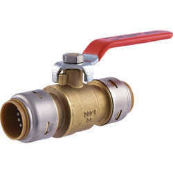 SharkBite 3/4 In. Brass Push-Fit Ball Valve UR22185A