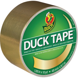Duck Tape 1.88 In. x 10 Yd. Printed Duct Tape, Gold Metallic 280748