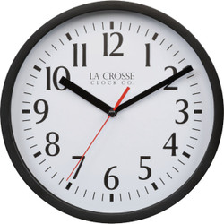 La Crosse Technology Equity Black Traditional Wall Clock 25013