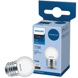 Philips 7.5W White Medium S11 Incandescent Night Light Bulb 569400